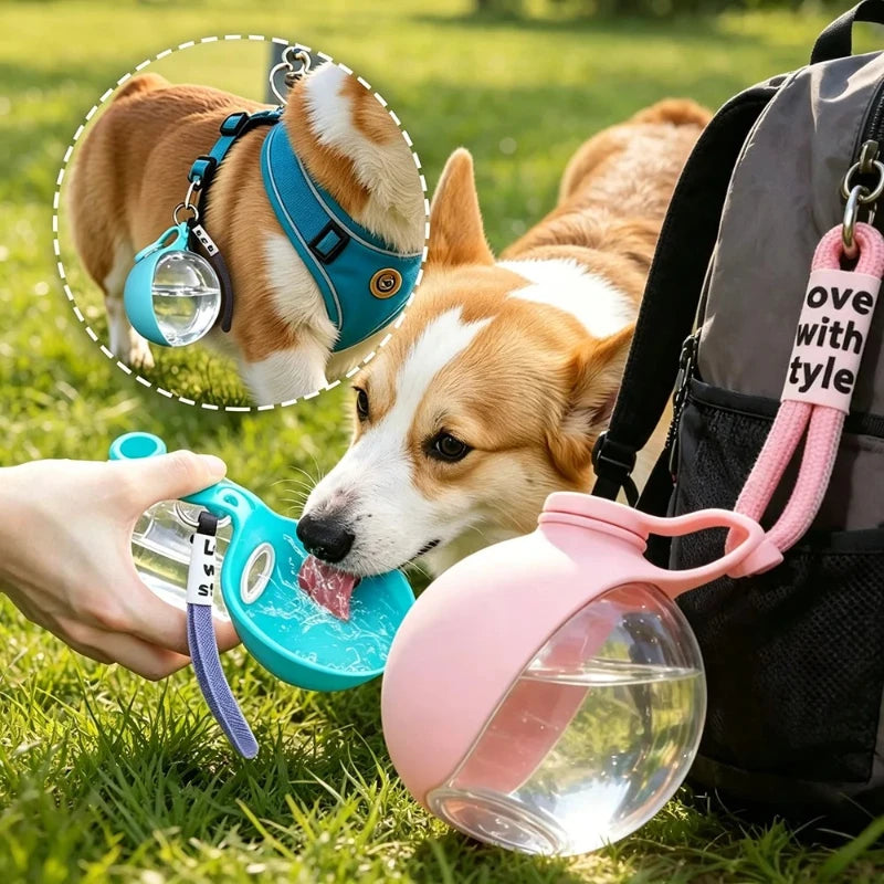 Bebedero Portátil para Perros y Gatos – Dispensador de Agua Plegable para Viajes