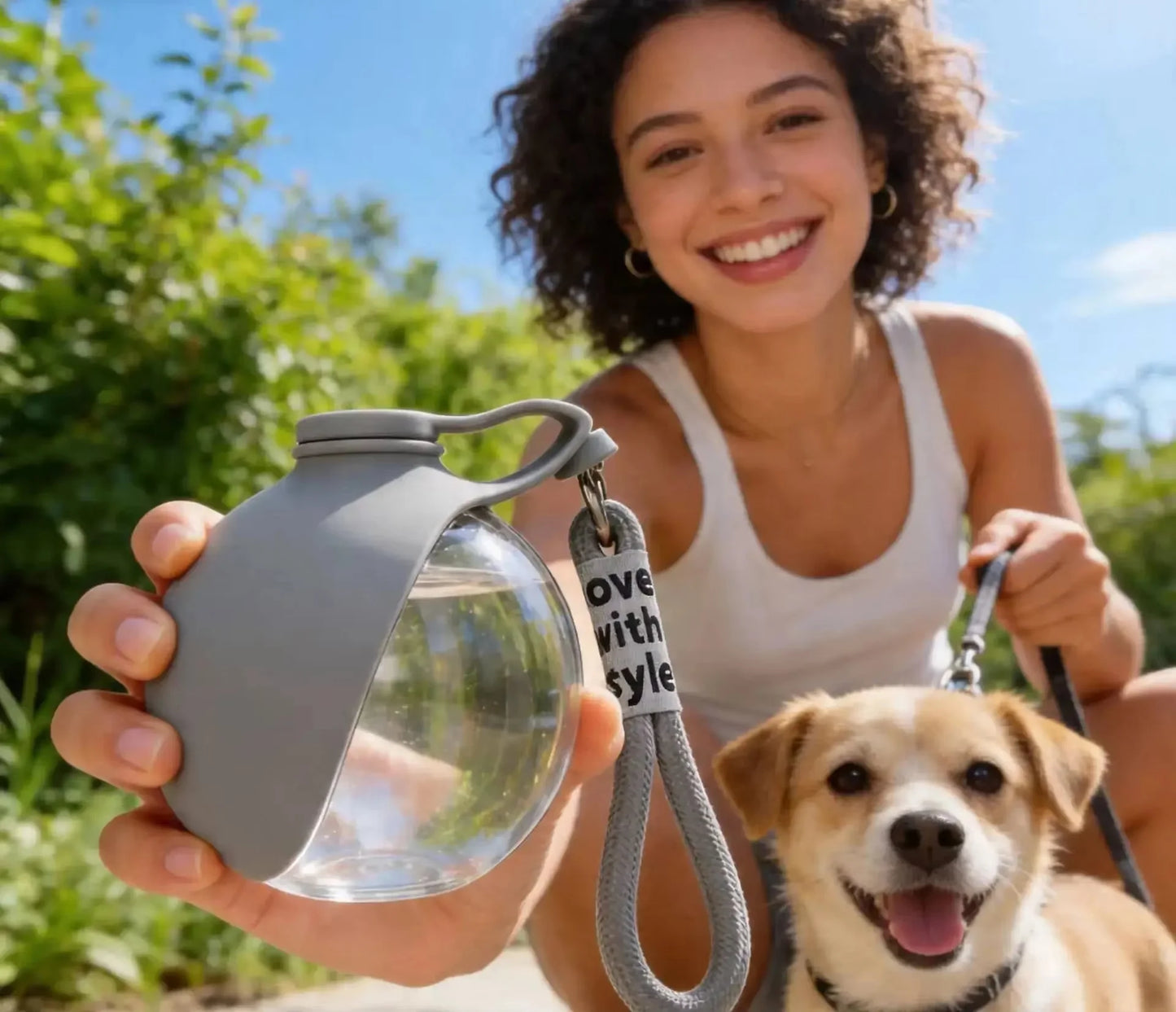 Bebedero Portátil para Perros y Gatos – Dispensador de Agua Plegable para Viajes