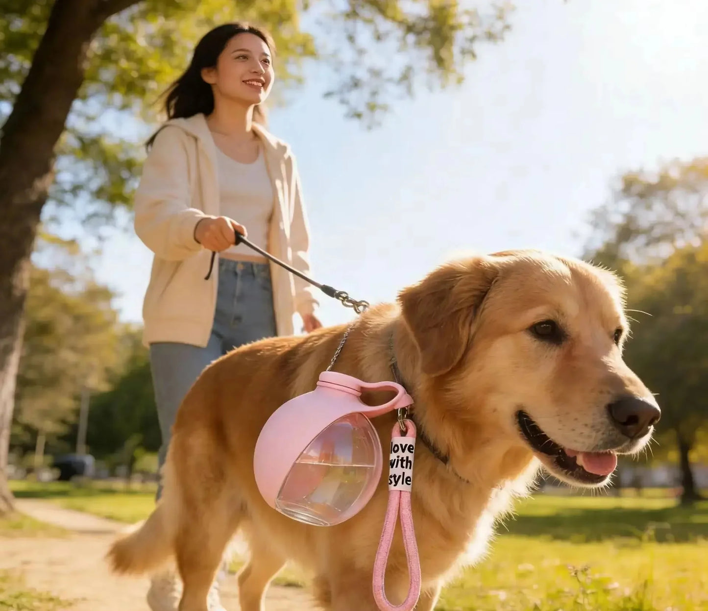 Bebedero Portátil para Perros y Gatos – Dispensador de Agua Plegable para Viajes